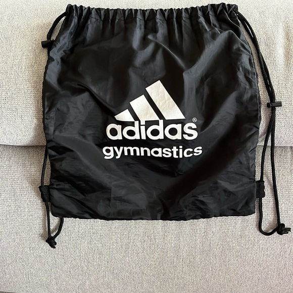 Adidas Gymnastics Drawstring Backpack • Black/White • One Size - Picture 2 of 5